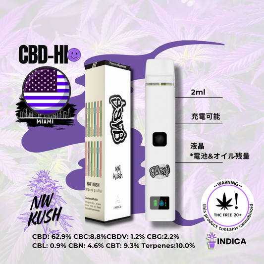 CBD-Hi “NW Kush” Disposable Vape 2ml